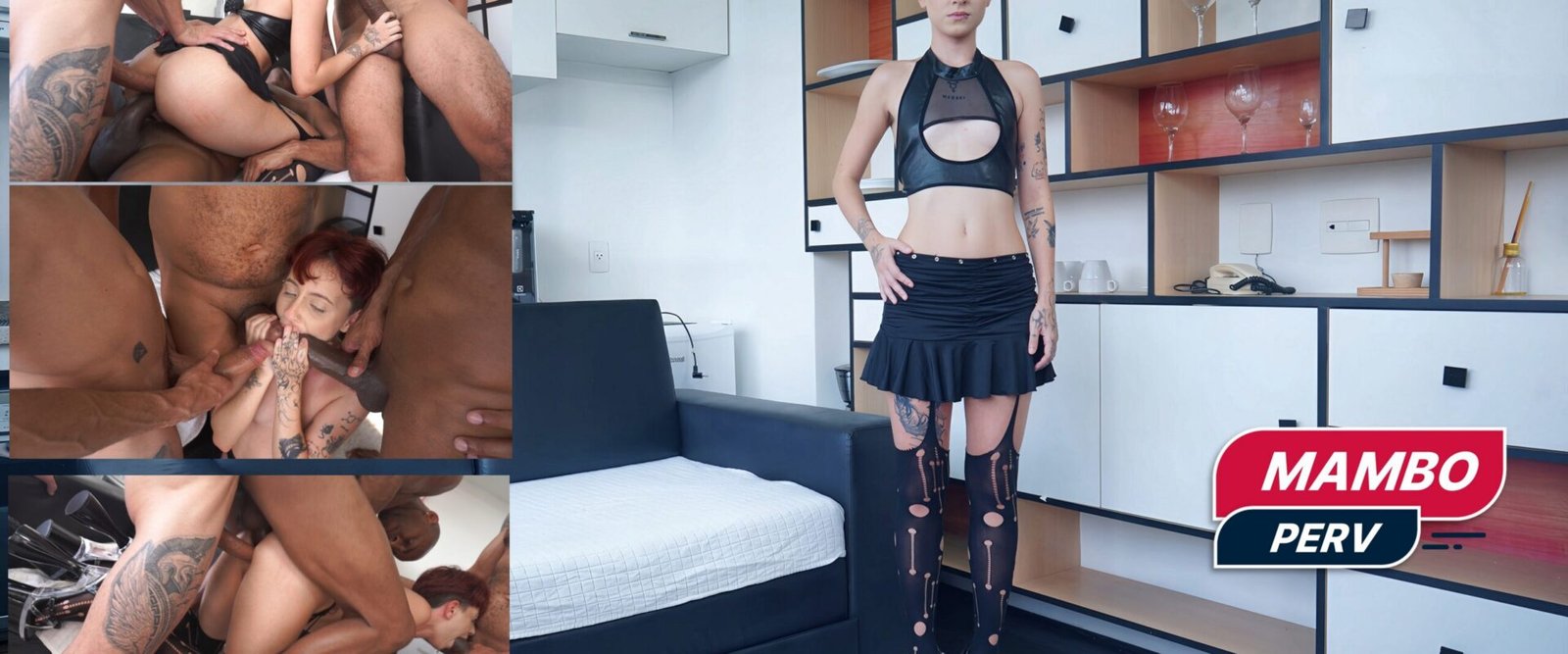 Hlohan gets surprised & fucked by 3 huge horny dicks